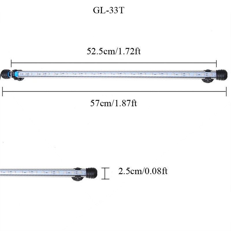 装饰水族箱led灯鱼缸灯照明灯水族灯防水鱼缸led灯潜水管灯