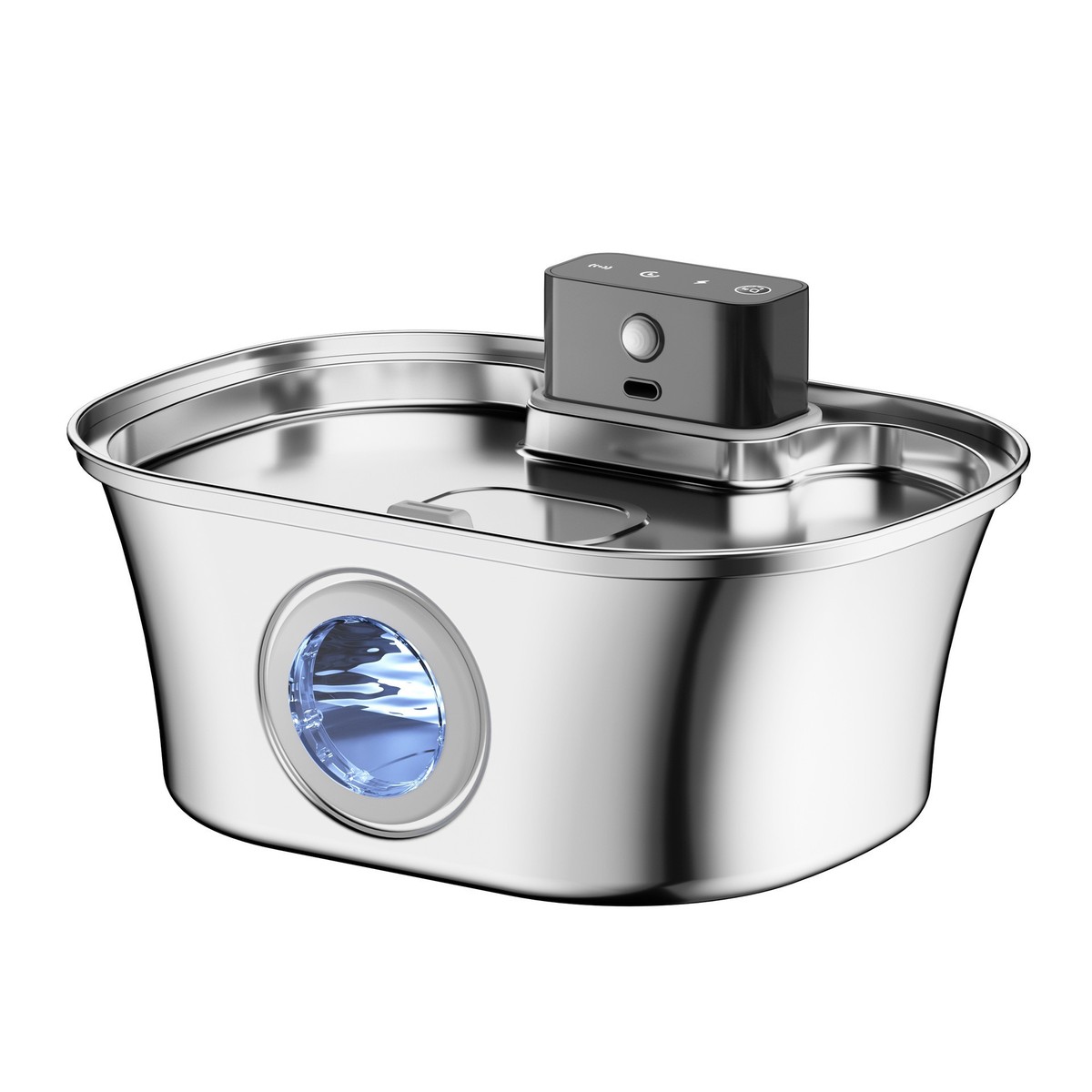 热销宠物智能水器无线自动感应猫咪喝饮水机304不锈钢喂水器不插