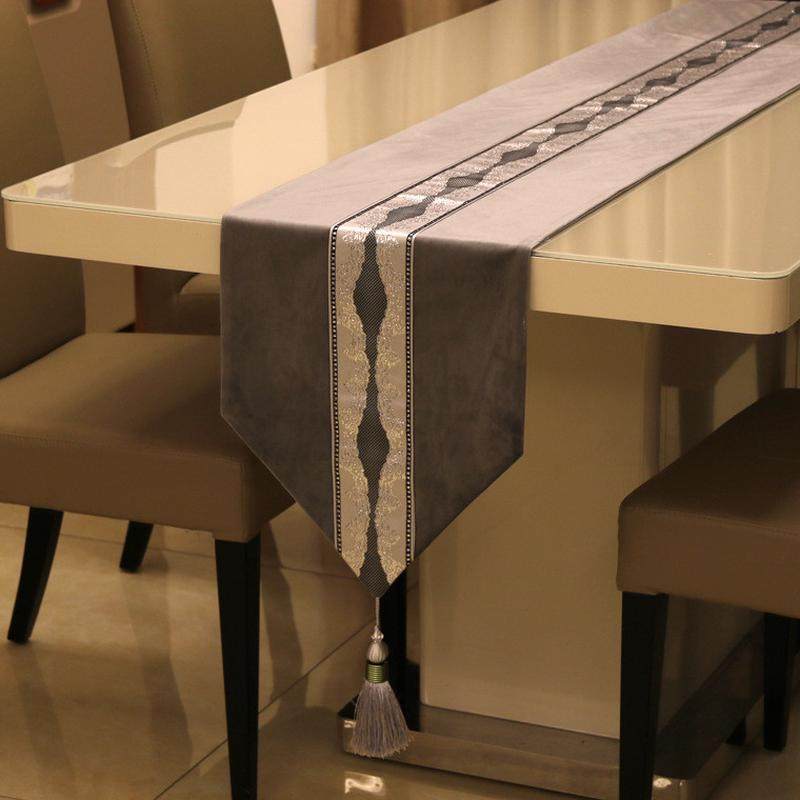 3q餐桌欧式高级绒拼花边桌旗泰式中式妈咪茶几美式电视柜床尾巾,居家布艺,桌旗,淘宝优惠券,粉丝福利购,淘宝优惠卷