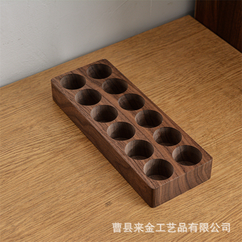 木质玻璃试管分装试管架咖啡豆展示架加大款咖啡豆闻香试管底座