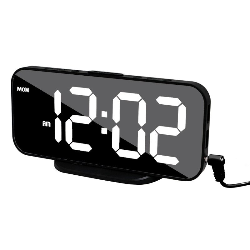 夜光电子闹钟学生宿舍led大屏时钟家用床头智能数字钟表批发