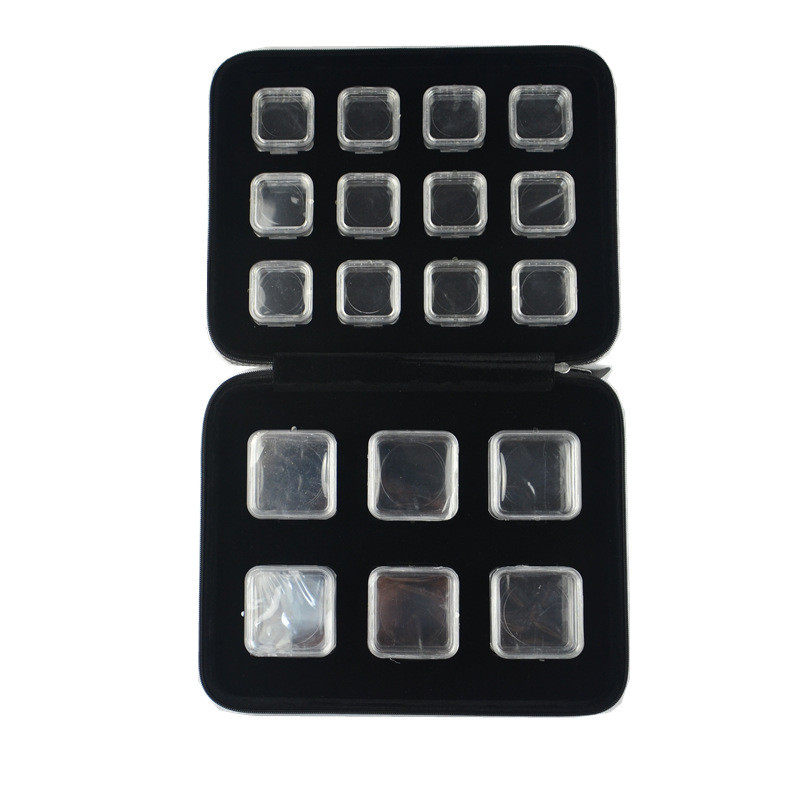 Ювелирная упаковка 透明亚克力悬浮薄膜芯片高弹性膜硅片裸石裸钻展示收纳包装保护盒
