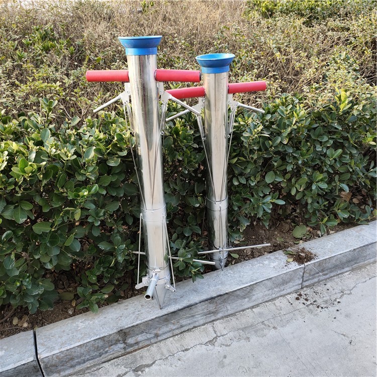 热销器不锈钢栽苗加厚辣椒蔬菜瓜苗种植机双把手带株距尺栽苗机