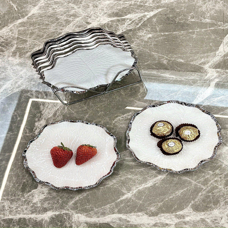 高颜值吐骨碟北欧吃饭垃圾渣盘骨头碟高级感小盘子陶瓷骨盘小碟子