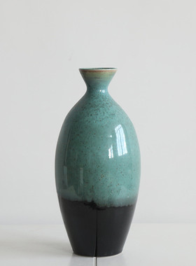 手工家居花瓶景德镇陶瓷桌面客厅摆件艺术中式干花仿真花花器