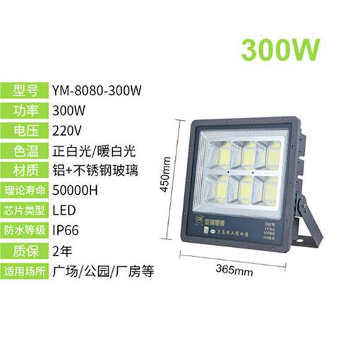 上海亚明照明8080款LED投光灯体育馆篮球场户外工程足功率投光灯