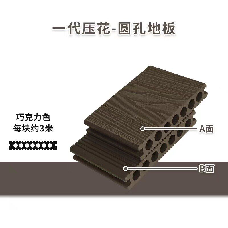 户外庭院防水防潮木塑室外塑木地板围栏阳台长条防腐木工程板材