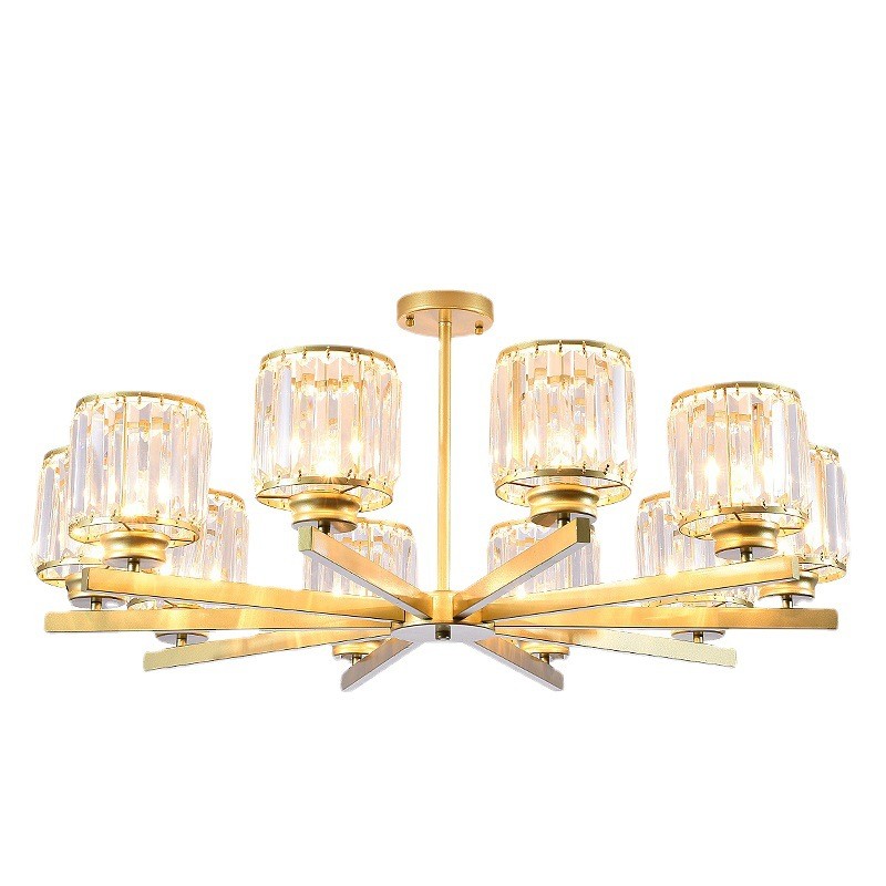 北欧餐厅简约轻奢客厅水晶吊灯卧室灯具后现代2020年新款网红灯饰