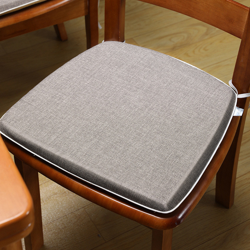 餐桌椅垫垫高档家用防滑实木餐椅垫子刺绣布艺茶马蹄坐垫梯形软垫
