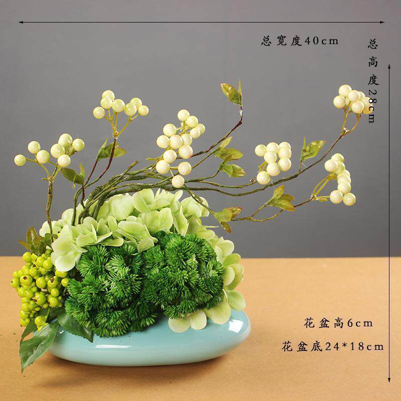 大红色新款冬青餐桌花假花仿真花摆件高档2021果子客厅摆设装饰花