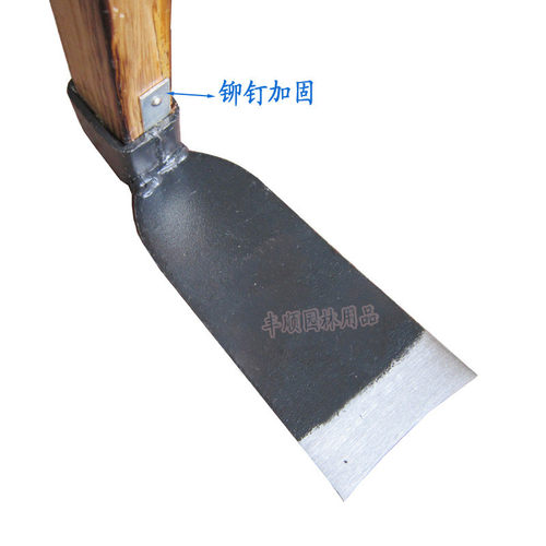 园艺工具佐吉唐锹全钢窄口开垦锄大锄头1.2米长柄锄头农具九