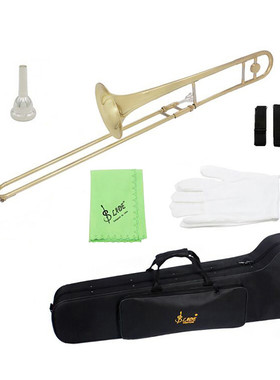 slade乐器中音长号降b调雷德专业乐队进口黄铜材质镀金镀银布盒款