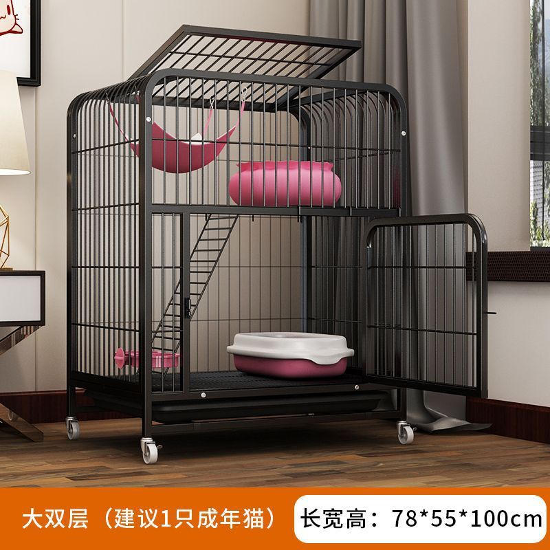 猫笼子别墅超大自由空间家用室内带厕所一体猫屋猫咪猫舍猫窝