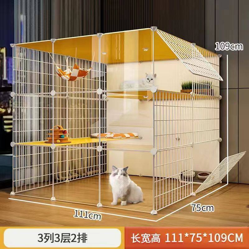 超大猫笼子别墅猫三层舍室内家用宠物猫咪猫屋窝超大空间折叠