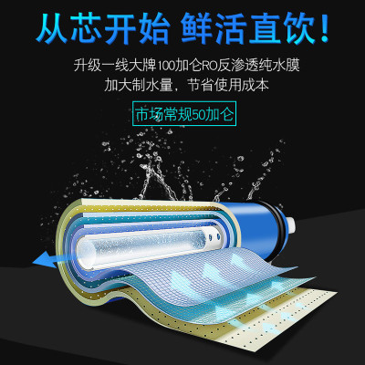 惠安特厨下净水器纯水机反渗透滤芯RO膜10寸配件通用
