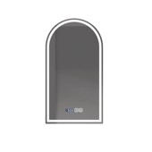 欧式 led智能浴室镜 卫生间挂墙除雾触摸屏拱形带灯化妆镜壁挂式