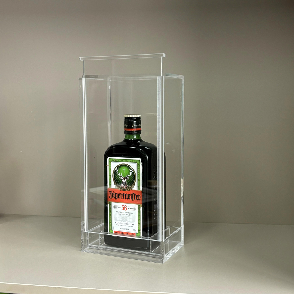 定制酒柜红酒展示架高端红酒香槟展示亚克力白酒柜台透明展架