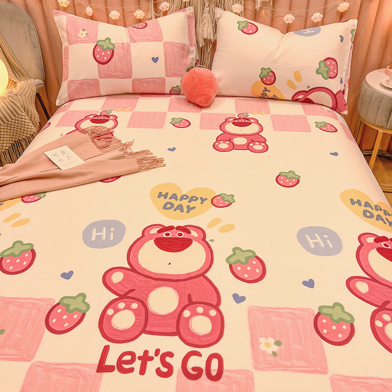 学生宿舍儿童1.5米被单可爱床单单件100床笠三件套人1米2