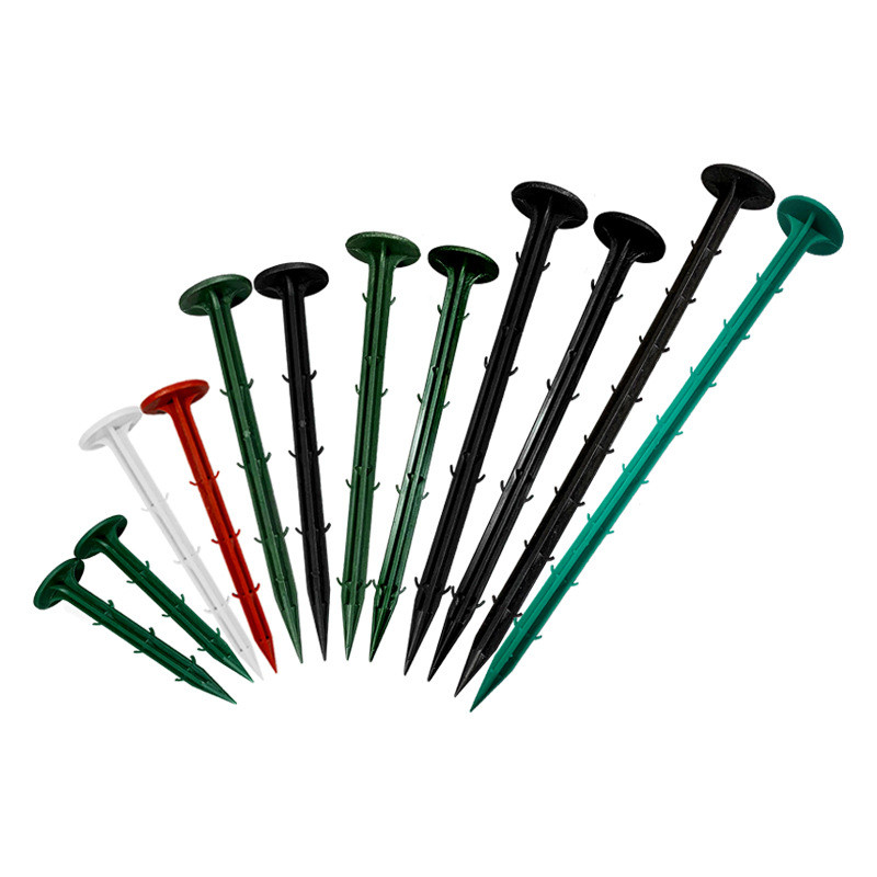 厂家直销防草布地钉除草布钉园艺地布钉果园防草地布黑色地塑料钉