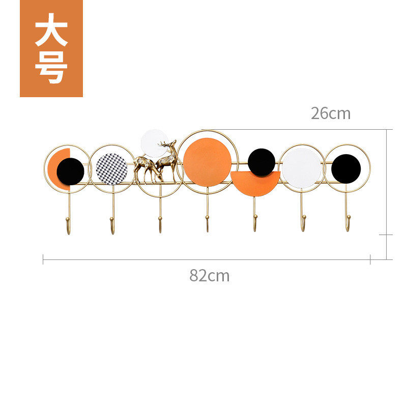 入户创意玄关挂钩进门墙上收纳钥匙壁挂轻奢卧室门后衣帽钩挂衣钩