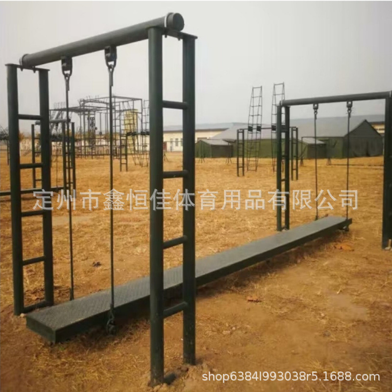 热销平衡单人拓展浪木平衡训练器荡木抗眩晕滚轮厂家户外双人训练