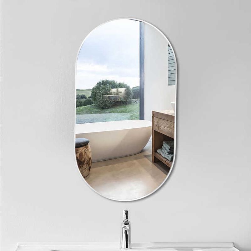 卫生间对角转动墙角挂镜壁挂可旋转浴室镜镜子侧边悬挂拐角洗手间