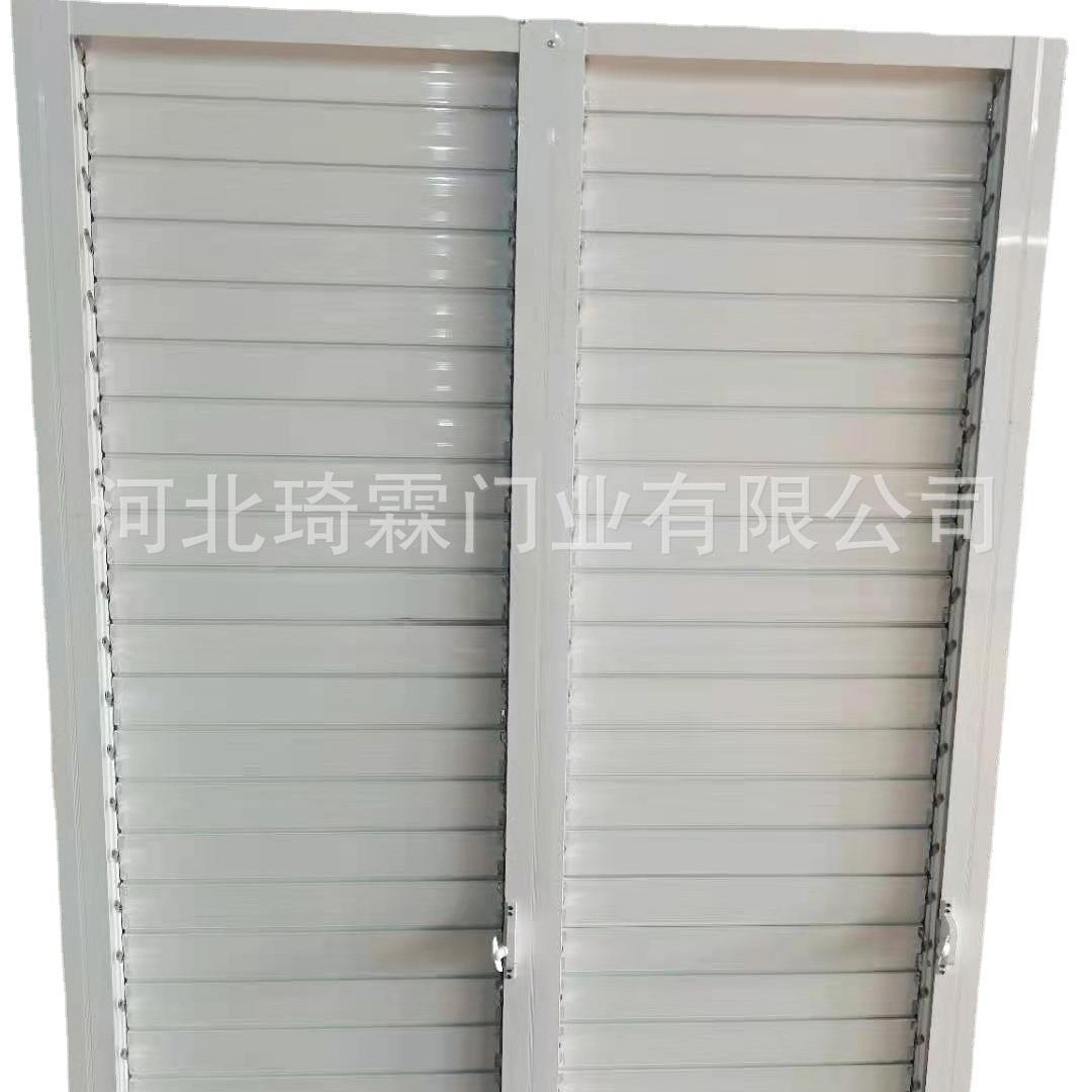 百叶窗帘消防通风口透气口电动手动防雨百叶风口铝合金百叶窗