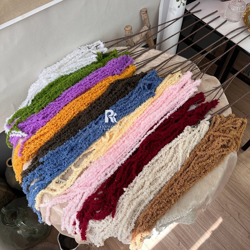 仿真吊米假花毛线花柔丽丝情人泪婚礼背景垂吊装饰婚庆软装花材