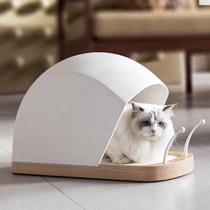 木质一体保暖睡觉猫别墅多猫实木避风房子流浪四季猫猫产房