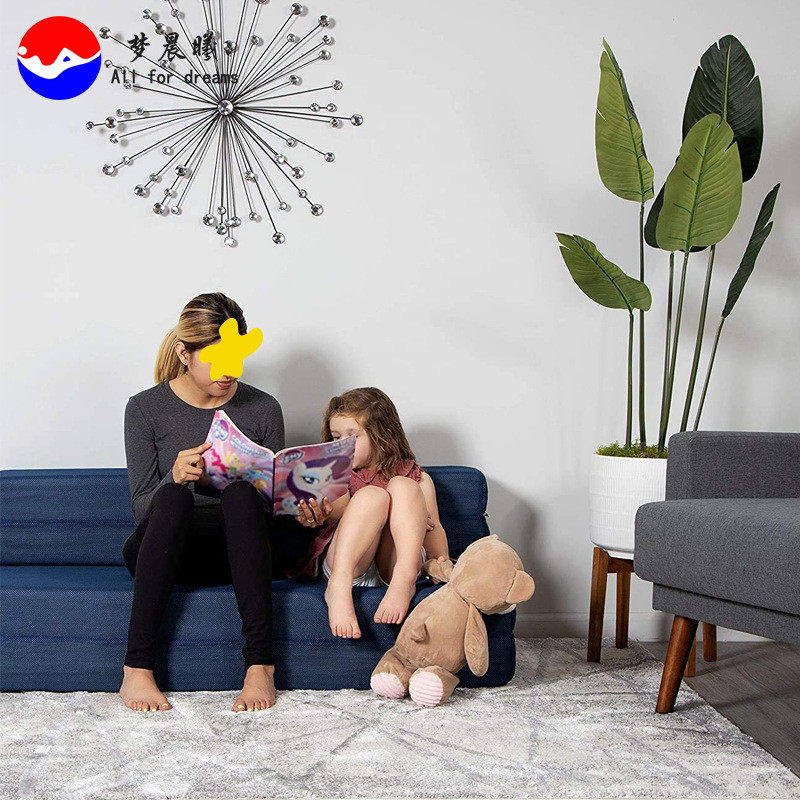 四折沙发椅家居高密度海绵泡沫折叠床垫榻榻米垫子定制