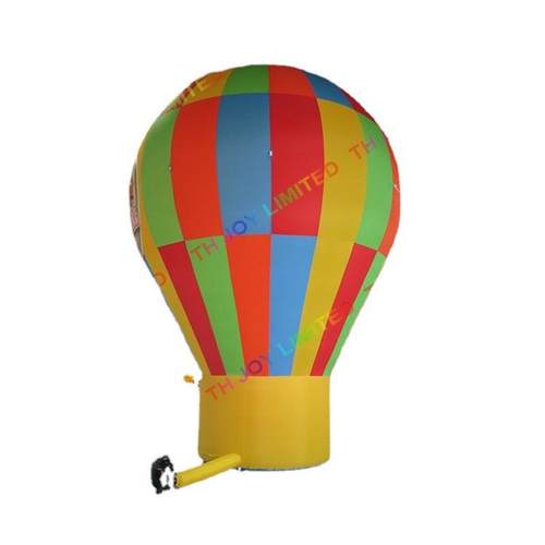 【彩虹色充气热气球】充气落地球充气模型落地球广告宣传装饰