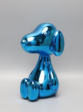 现代简约树脂卡通动物桌面摆件样板房客厅儿童房玄关家居软装饰品