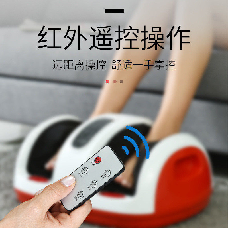 热销足疗机厂家批发揉捏足部脚底按摩器触屏加热支架调节家用跨境