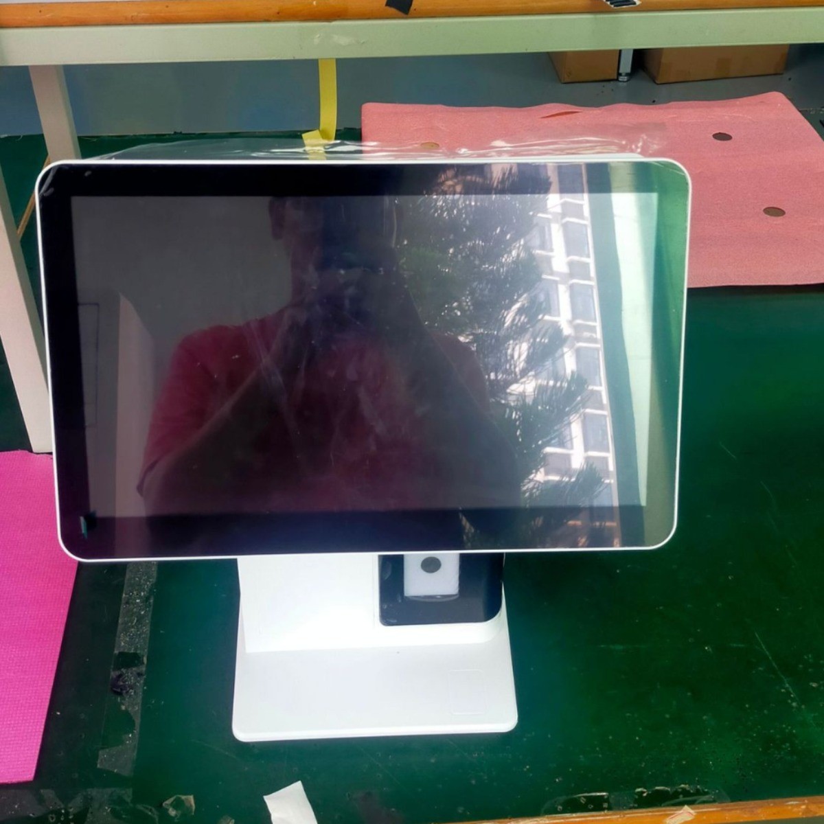 热销双面屏点餐机一体机扫餐点码外卖超市便利店吧台收银系统win7