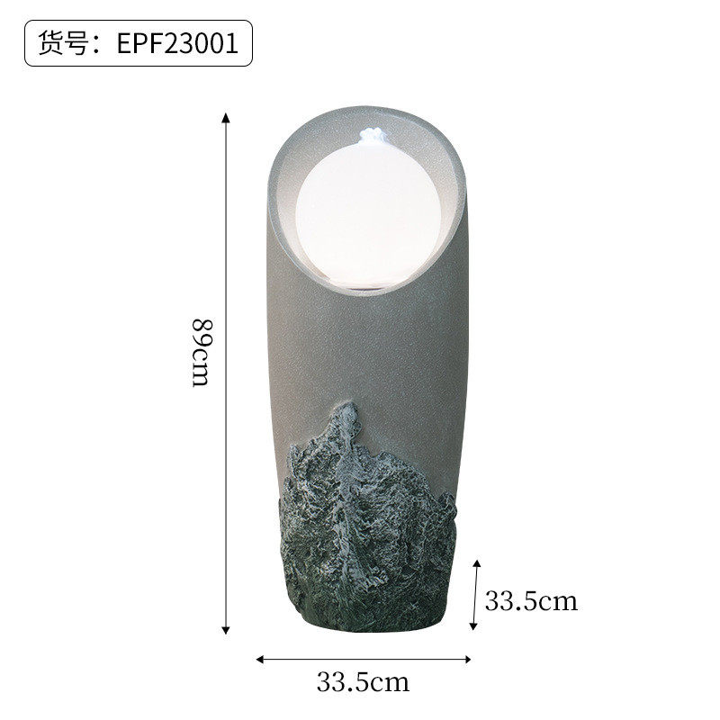 新品发光庭院花园装饰户外流水摆件阳台水景造景流水喷泉摆件
