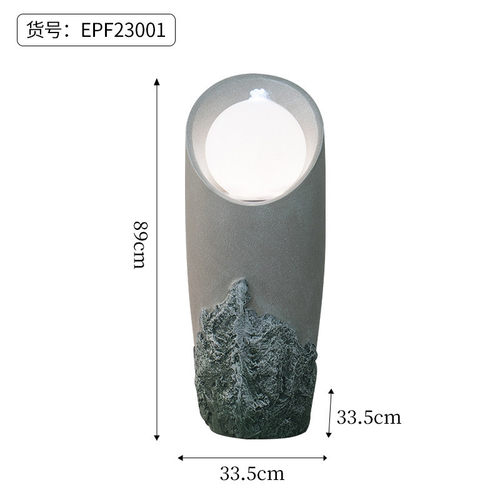 新品发光庭院花园装饰户外流水摆件阳台水景造景流水喷泉摆件