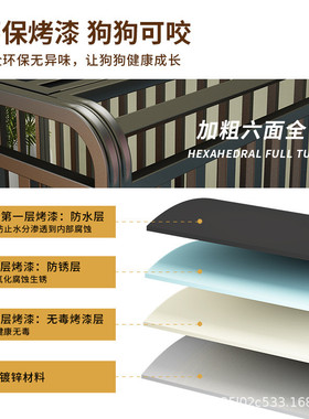 狗笼子家用室内带厕所大中小型犬泰迪柯基比熊柴犬金毛大笼子狗窝