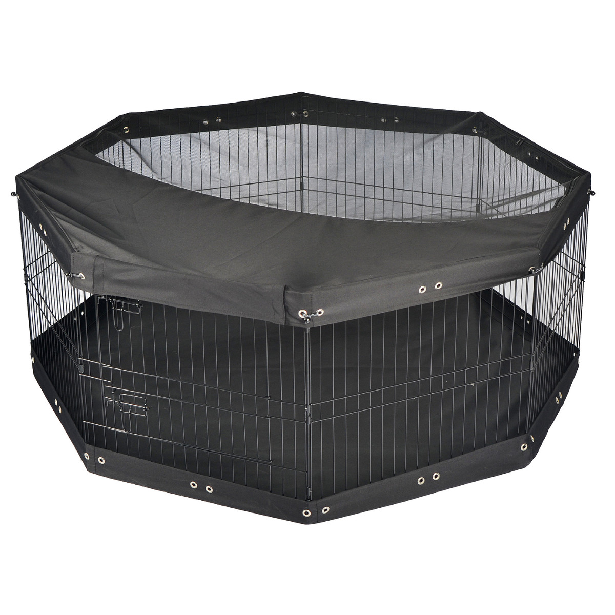 铁丝室内围栏大中小型犬宠物狗笼宠物隔离栅栏可折叠锁扣