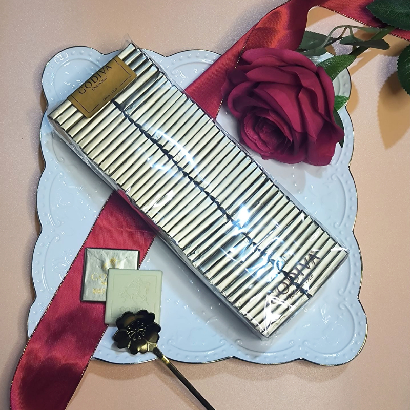 顺丰包邮 比利时喜糖godiva歌帝梵牛奶黑巧多口味巧克力片80片