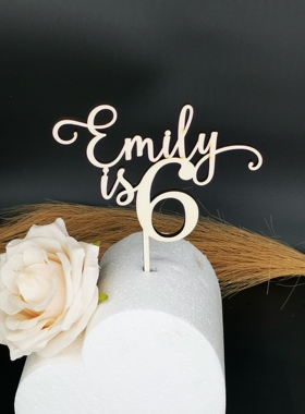 Acrylic One Cake Topper 1 St Birthday Party Cupcake Toppers