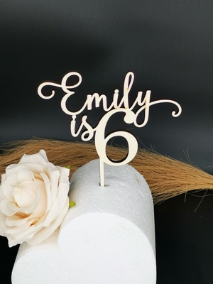 Acrylic One Cake Topper 1 St Birthday Party Cupcake Toppers