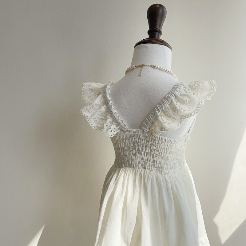 92-128女童镂空花边纯棉吊带连衣裙,童装/婴儿装/亲子装,连衣裙,淘宝优惠券,粉丝福利购,淘宝优惠卷