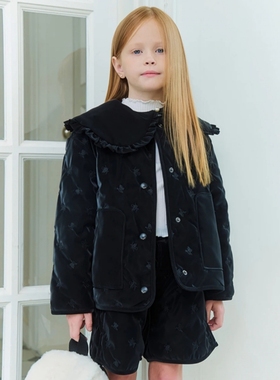 110-145韩系高端女童丝绒夹棉刺绣外套短裤背心裙系列