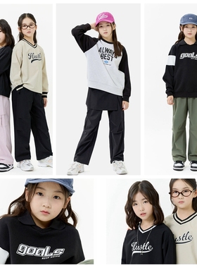 110-160韩系女童速干裤子上衣翻领卫衣系列