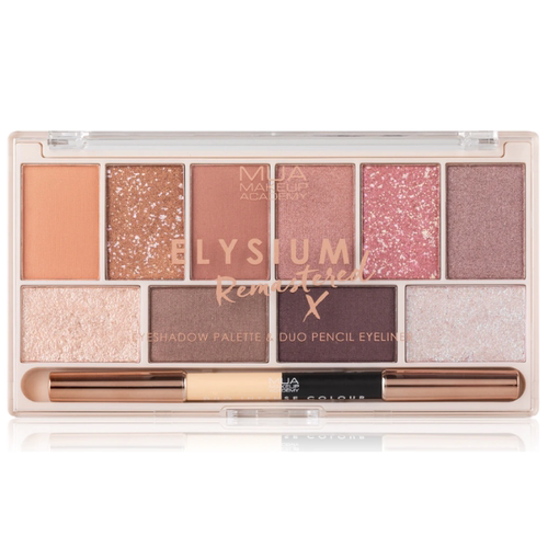 英国MUAMakeup裸色哑光10色眼影