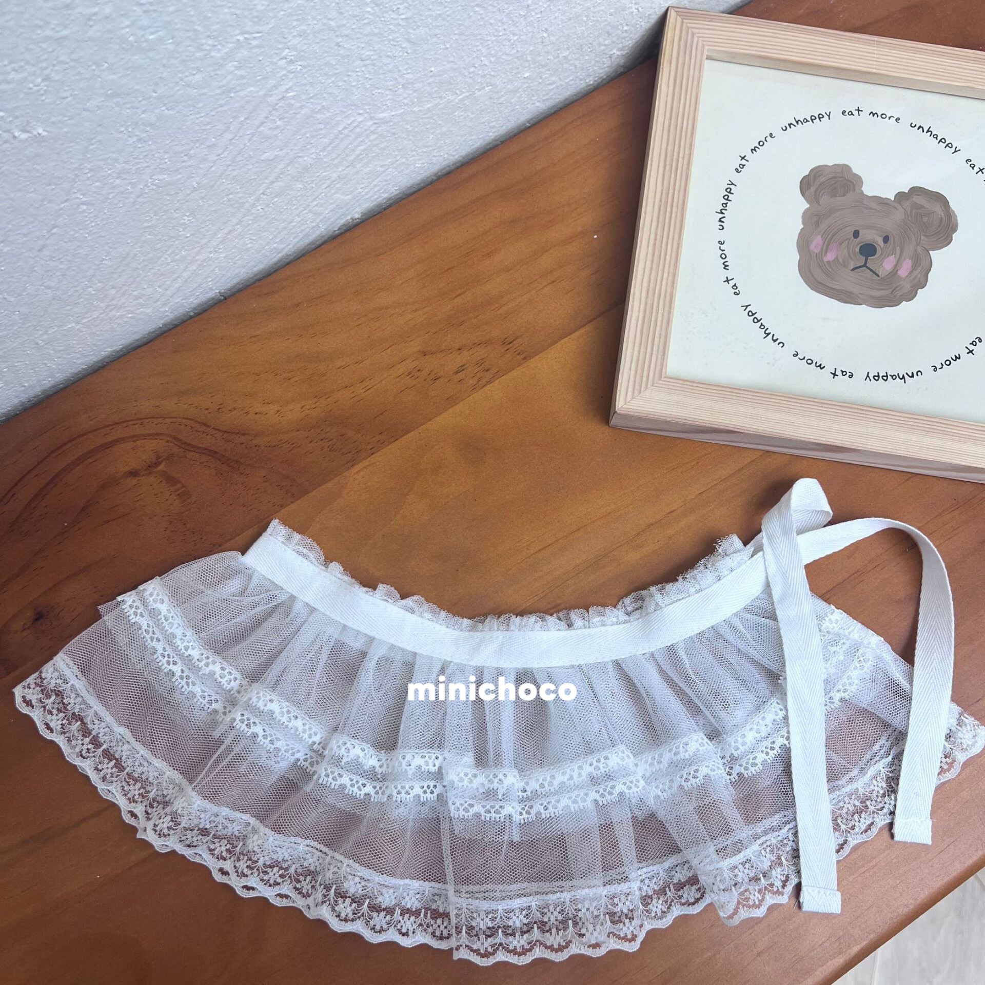 韩版女童夏季叠穿配饰白色黑色童装饰 双层蕾丝屁帘图片