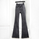 大喇叭裤 2026春夏新款 高腰显瘦显高灰色后袋盖提臀加长牛仔裤