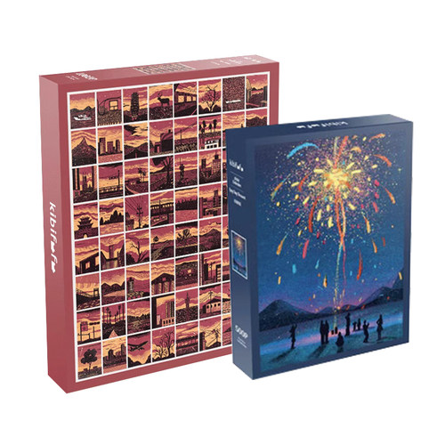 Kibifufu可比富富500片1000片油画拼图成人益智拼图