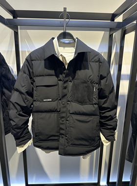 B2ACE4267 太平鸟男装2024年冬季新款时尚休闲翻领轻薄羽绒服外套