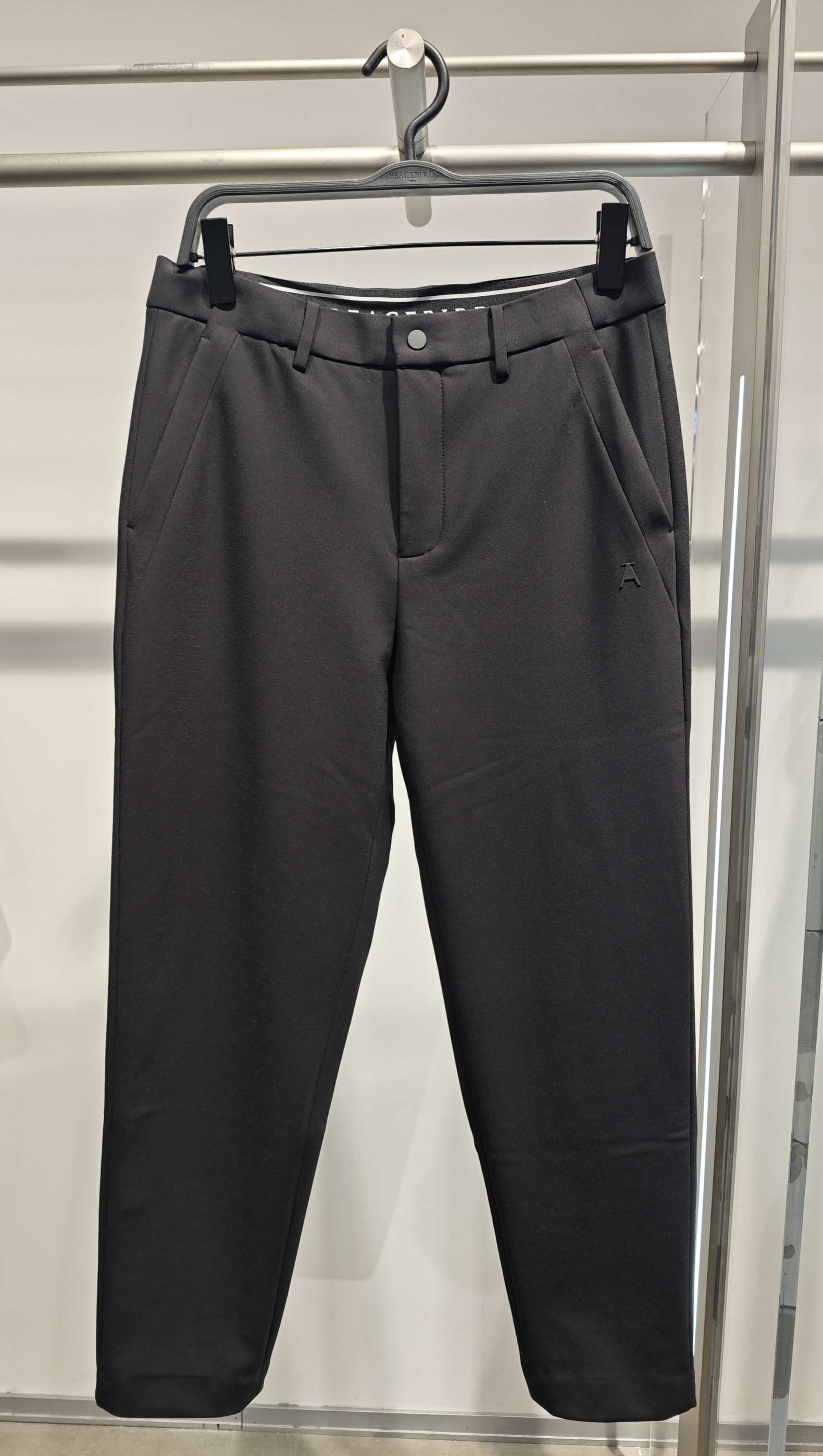 B1GBE4255 太平鸟男装冬新款时尚百搭直筒通勤针织加绒保暖休闲裤